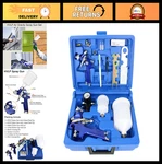 Hvlp Gravity Feed Spray Gun Set, 2 Nozzles 0.8MM & 1.4MM, Auto Paint Tool For Ca. Fixed Price $62.99.