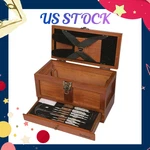 New 70084 25 Piece Universal Wood Gun Cleaning Tool Chest .22 Cal And Up. Fixed Price $73.28.