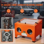 25 Gallon Cabinet, 40-120PSI Portable Benchtop. Fixed Price $149.99.