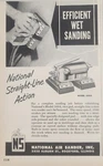 1952 Print Ad National Straight Line Wet Sanders Model 300A Rockford,illinois. Fixed Price $18.49.