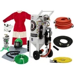 Schmidt Axxiom Style 3.5 Cuft Sand Blaster Kit Remote, Hose, Nozzle, Hood, Suit. Fixed Price $9119.57.