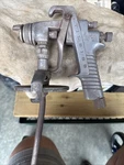 Devilbiss Type Mga 510-1 Spray Gun Air Powered Untested Needs Cleaning. Fixed Price $45.00.