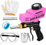 Light-duty Air Sandblaster Gun Kit With Gravity Feed, Metal Nozzle, Plastic Body. Fixed Price $40.41.