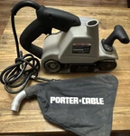 Porter-cable 360 3X24 Belt Sander, 120V Corded Electric W/ Dust Pick-up Bag. Fixed Price $220.00.