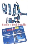Bosch Professional Tools Bundle 7 New Battery-powered Premium. Fixed Price $499.00.