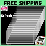 12 Pack Abrasive Blasting Cabinet Lens Cover Clear Polyester Film Sandblast. Fixed Price $26.89.