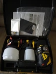 Wagner Hvlp Handheld Ac Cup-fed Paint Sprayer Kit W/ Gun & Case. Fixed Price $80.00.