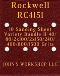 Rockwell RC4151 - 40/80/100/150/240/400/800/1500 10PC Variety Bundle Ii. Fixed Price $9.99.