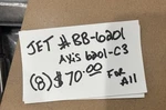 ( 8 ) Original Jet Part # BB-6201 Ball Bearing Axis C3 F/ Hbs,jwp,vbs,jsg. Fixed Price $70.00.