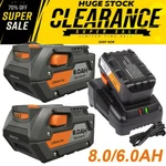 Pack For Ridgid R840087 8.0AH Lithium Battery Rigid 18 Volt R840085 Power Tools. Fixed Price $64.99.