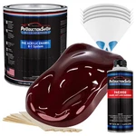 Productionshop High Gloss Dark Maroon Metallic Acrylic Enamel Gallon Kit Paint. Fixed Price $139.99.