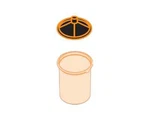 Devilbiss DPV-24-125-K50 24OZ/710ML Cup, Micron Lid, (802223) 50/BOX. Fixed Price $115.00.