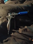 Kobalt Latex Paint Spray Gun #0220964 And Canister SGY-AIR70NB. Fixed Price $60.00.
