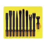 Grey Pneumatic 10 Piece General Service Chisel Set - .401 Shank. Fixed Price $82.03.