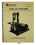 Rockwell Delta 1" Sander Grinder Instruction & Parts List Manual #1947. Fixed Price $17.50.