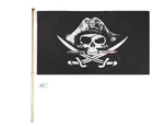 5' Wood Flag Pole Kit Wall Mount Bracket 3X5 Pirate Deadman Chest Tricorner. Fixed Price $24.88.