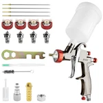 Lvlp Spray Painting Gun Gravity Feed 13/1.5/1.7/2.0MM Nozzles W/ 600ML Cup. Fixed Price $46.54.