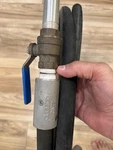 Clemco Sandblasting Valve, 12 Ft Hose W/ 5/16" Nozzle. Fixed Price $125.00.
