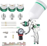 Professional Hvlp Spray Gun Set Gravity Feed Air With 1.4, 1.7, 2.0MM. Fixed Price $51.99.