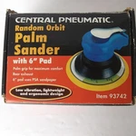 Central Pneumatic 6" Random Orbital Palm Sander Air Tool Psa Pad 93742. Fixed Price $39.99.