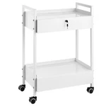 Vevor Trolley Cart Dental Lab Steel Mobile Rolling Serving 2 Tiers. Fixed Price $123.99.
