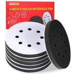6PC 5" 8 Holes Interface Pads Orbital Sander Sanding Foam Hook Loop Buffer. Fixed Price $9.99.