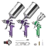 Vevor 3-PIECE Air Spray Gun Kit Automotive Paint Set With Nozzles. Fixed Price $59.99.