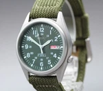 Exc+++++ Seiko 7S26-3060 35MM Green Dial Day/date 21 Jewels Men's Watch. Fixed Price $129.90.