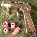 Replacement Siphon Feed Sandblaster Gun With 4 Ceramic Tips Cabinet. Fixed Price $29.99.