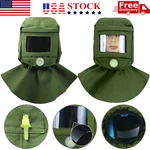 Industrial Sand Blasting Hood Cap Glass Face Shield Vent Design Anti Green. Fixed Price $27.59.