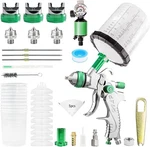 Hvlp Air Paint Spray Gun Kits 1.3/1.7/2.0MM Nozzles Gravity Feed Car Auto Primer. Fixed Price $43.69.