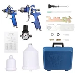 2HVLP Air Spray Gun Auto Paint Car Primer Detail Basecoat Clearcoat Kit W/case. Fixed Price $47.45.