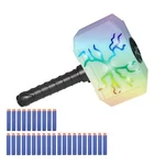 Coophit Thor Dart-blasting Hammer Toy Gun W/ Lights Ages 5-9+ Years Old. Fixed Price $84.66.