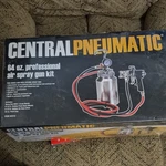 Central Pneumatic 64 Oz Professional Air Spray Gun.adjustable Pattern. Fixed Price $50.00.