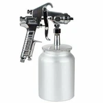 Gedu High Pressure Spray Gun With 1000CC Cup, 2.5MM Nozzle, Sliver. Fixed Price $49.00.
