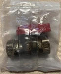 New Mueller 1/2 Fpt 1/4 Turn Gas Ball Valve 110-523HC Brass Made In Italy. Fixed Price $9.50.