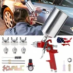 Hvlp Air Paint Spray Gun Kits Gravity Feed Car Auto Primer 1.4/1.7/2.0MM Nozzles. Fixed Price $34.81.