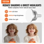 Vevor Softbox Lighting Kit, 16", Professional With 45W Led Bulbs,. Fixed Price $45.07.