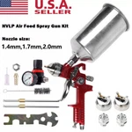 3 Nozzle Hvlp Air Spray Gun Kit Auto Paint Car Primer Detail Basecoat Clearcoat. Fixed Price $29.59.