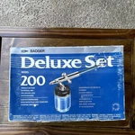 Badger Model 200 *parts Only *read Single Action Airbrush Deluxe Set With Hos. Fixed Price $34.98.