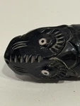 Antique Water Buffalo Bone (?) Hand Carved Needle Case W/ Emery Sand Inside. Fixed Price $130.00.