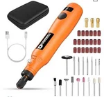 Cordless Rotary Tool, 3.7V 3-SPEED Kit With 40 Accessories For Sand. Fixed Price $40.32.