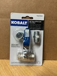 Kobalt Npt Shut Off Kit With 1/2-IN PORT-3/8-IN. Fixed Price $11.19.