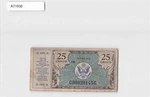 *united States Military Banknote 25 Cents U.s.a. Usa A11930 8G5. Fixed Price $13.50.