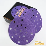 Aikoo 6" Hook & Loop Ceramic 17-HOLE Sanding Discs Orbital Da Sanders Paper. Fixed Price $33.99.