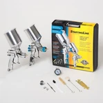 Devilbiss 802343 Startingline Hvlp 2-GUN Painting & Priming Kit 1.3 1.8 1.5. Fixed Price $304.20.