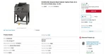 Econoline 101698G-A Abrasive Blast Cabinet Item #3Z887. Fixed Price $1500.00.