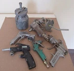 6 Pcs Csi Black Speedaire Spray Gun & Binks Pot Max Bar 43 Psi B-200. Fixed Price $150.00.