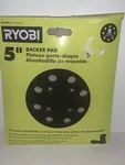 Ryobi 5 Inch Backer Pad For Orbital Sander Open Box No Screws. Fixed Price $13.95.