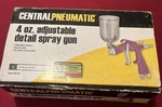 Central Pneumatic 20 Fl Oz Hvlp Gravity Feed Paint Spray Gun Cfm 40 Psi (purple). Fixed Price $15.99.